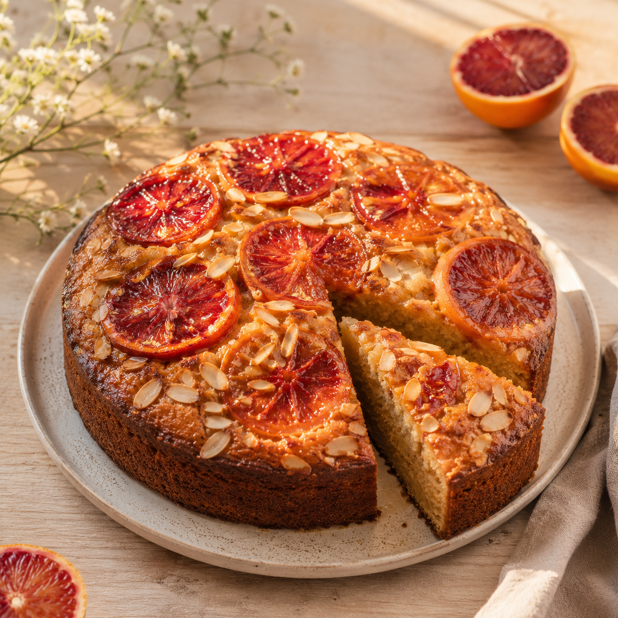 Blood Orange & Almond Cake