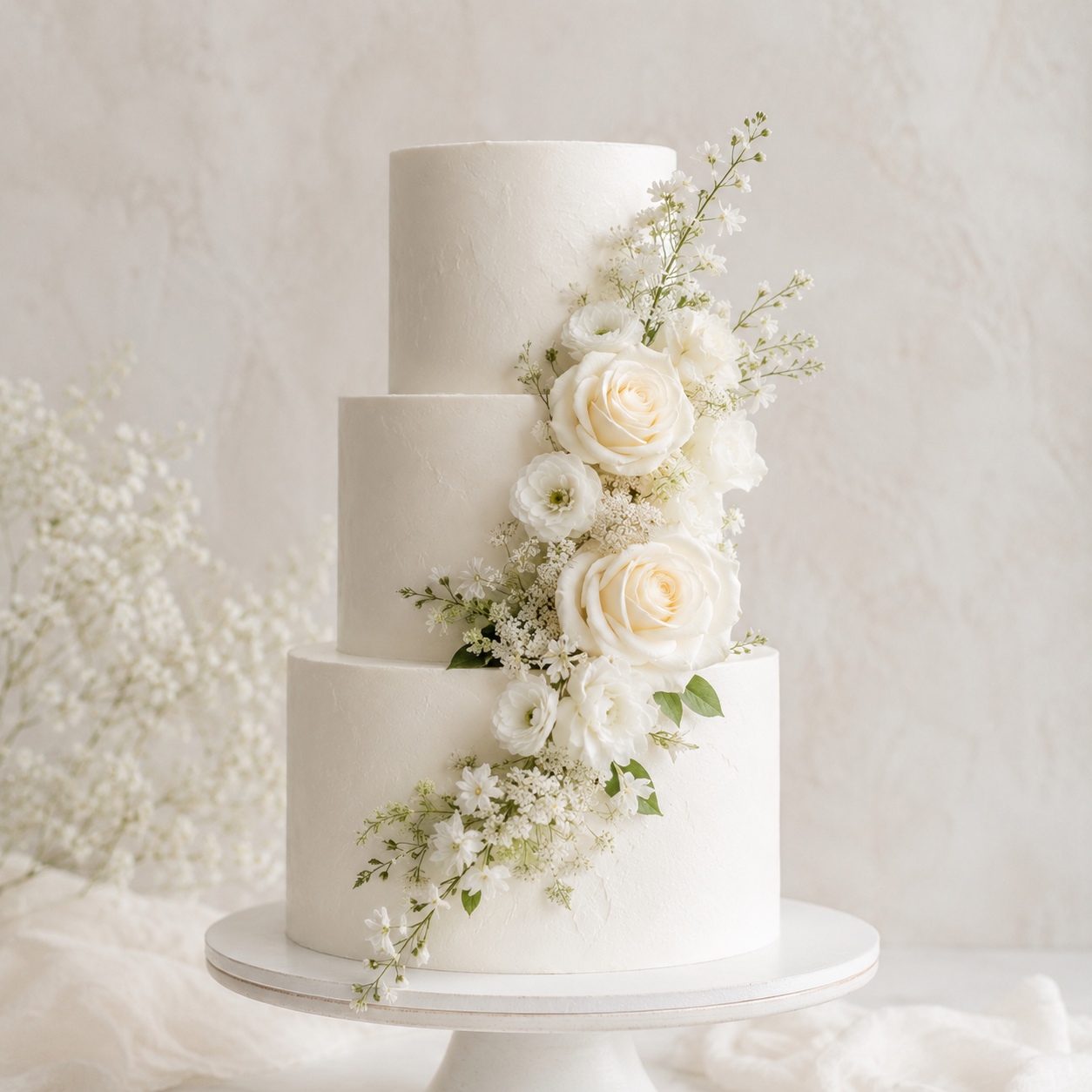 Classic Three Tier Wedding Cake